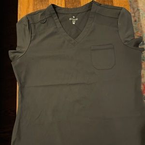 Gray Medcouture Scrub Top